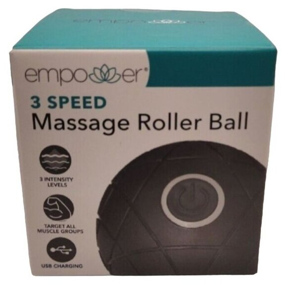 Empower Massage Roller Ball 3 Speed Massaging Vibrating Fascia Muscle Relaxation - Picture 1 of 4